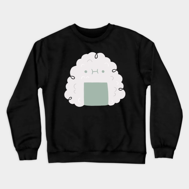 Rice Ball Onigiri Crewneck Sweatshirt by Niamh Smith Illustrations